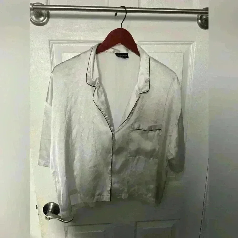 TopShop PJ top 100% Polyester size 12